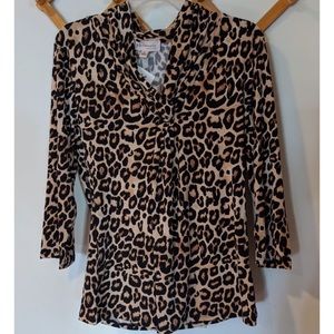 Cheetah Print Blouse